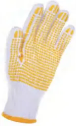 H7-TKB550DA | Katoenen handschoenen met PVC-noppen